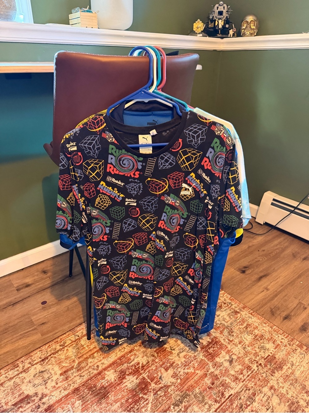 Puma X Rubiks Black Men’s Short Sleeve Puzzle Print Tee